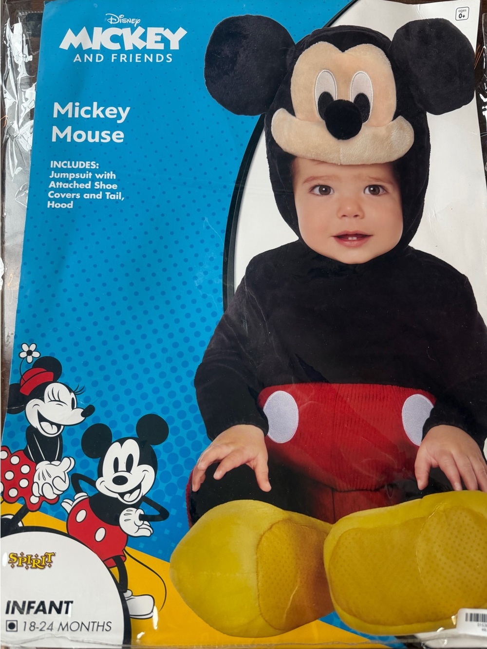 Disney Mickey Mouse Infant Costume - Black, Red, Yellow